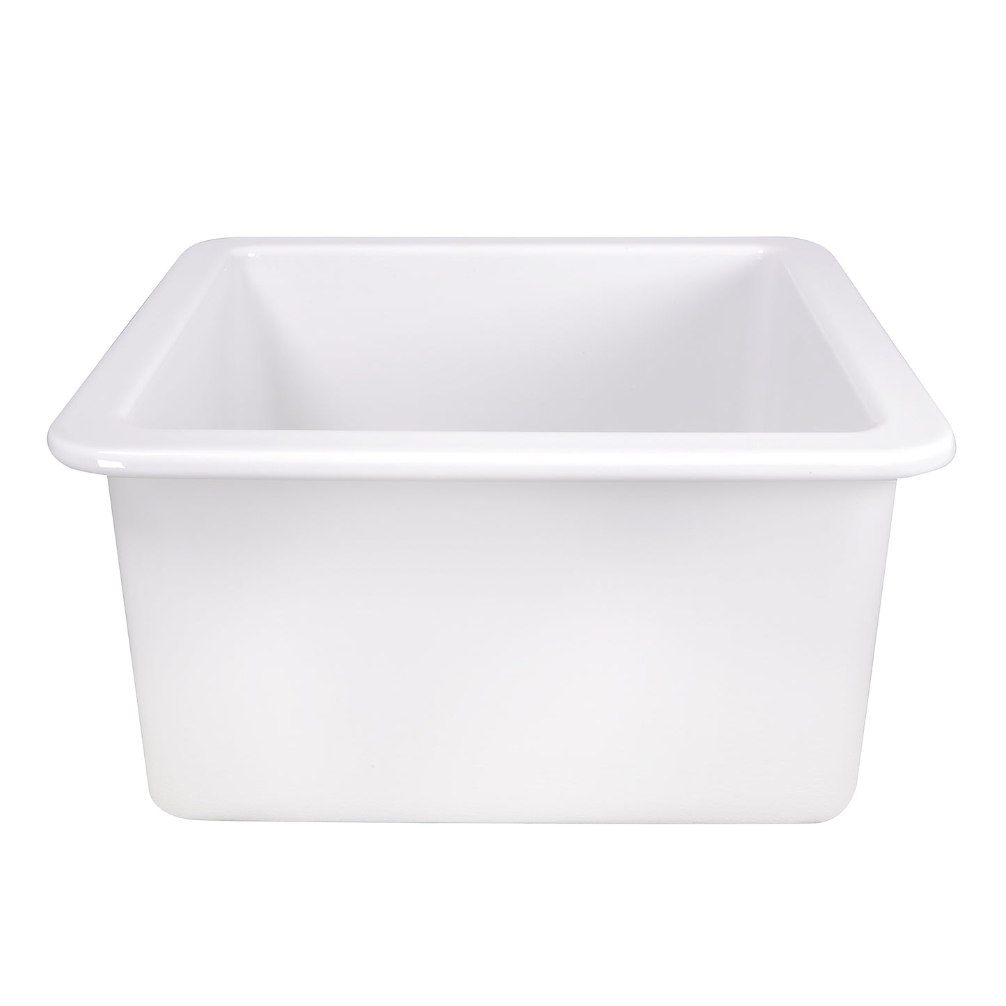 Nantucket Wellfleet-1818W 18-inch white fireclay kitchen sink, view 5