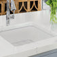 Nantucket Wellfleet-1818W 18-inch white fireclay kitchen sink, installed