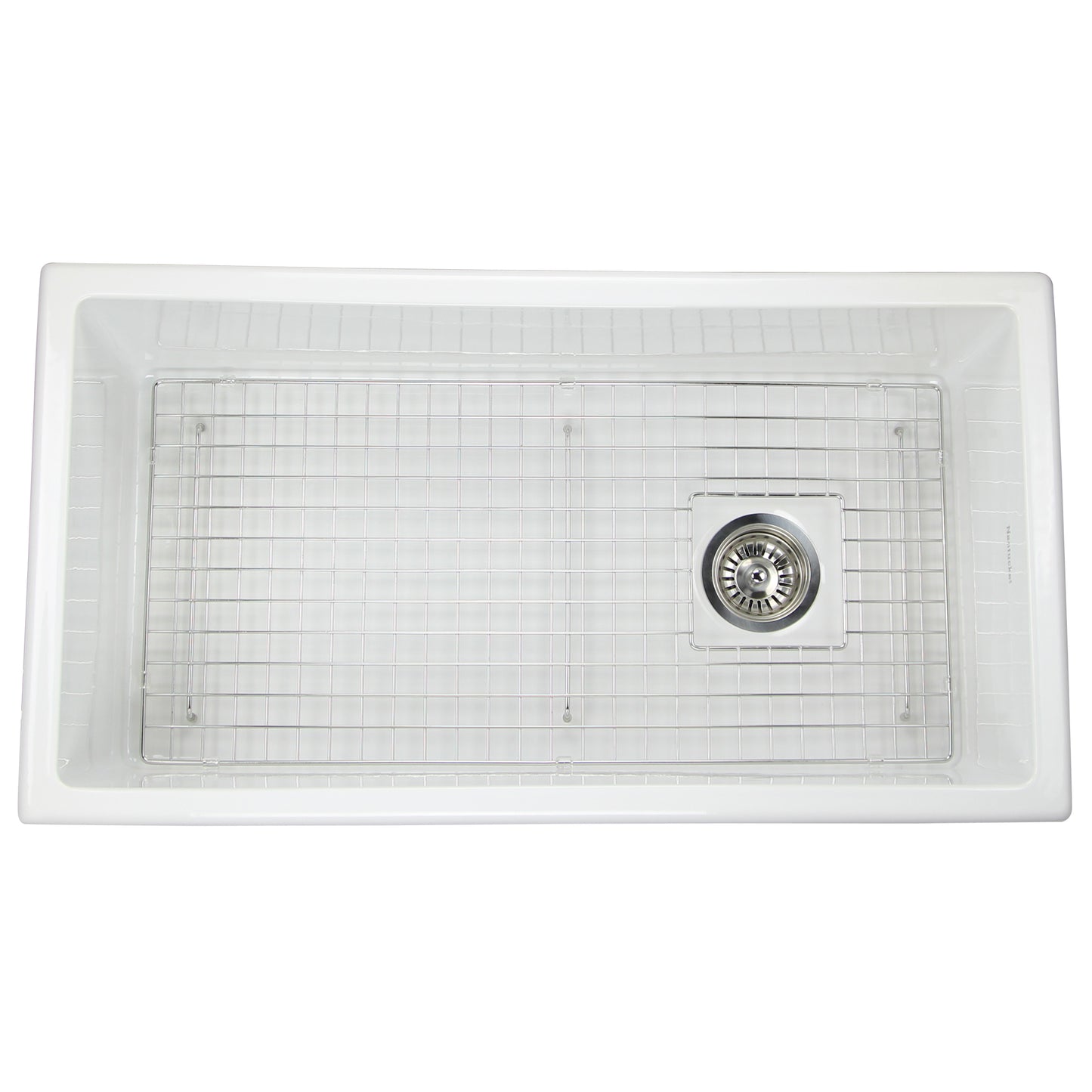 Nantucket Wellfleet-3419W 34-inch white fireclay kitchen sink