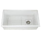 Nantucket Wellfleet-3419W 34-inch white fireclay kitchen sink, view 3