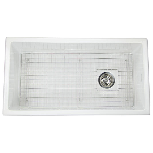 Nantucket Wellfleet-3419W 34-inch white fireclay kitchen sink
