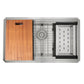 Nantucket ZR-PS-3018-16 30-inch stainless workstation sink