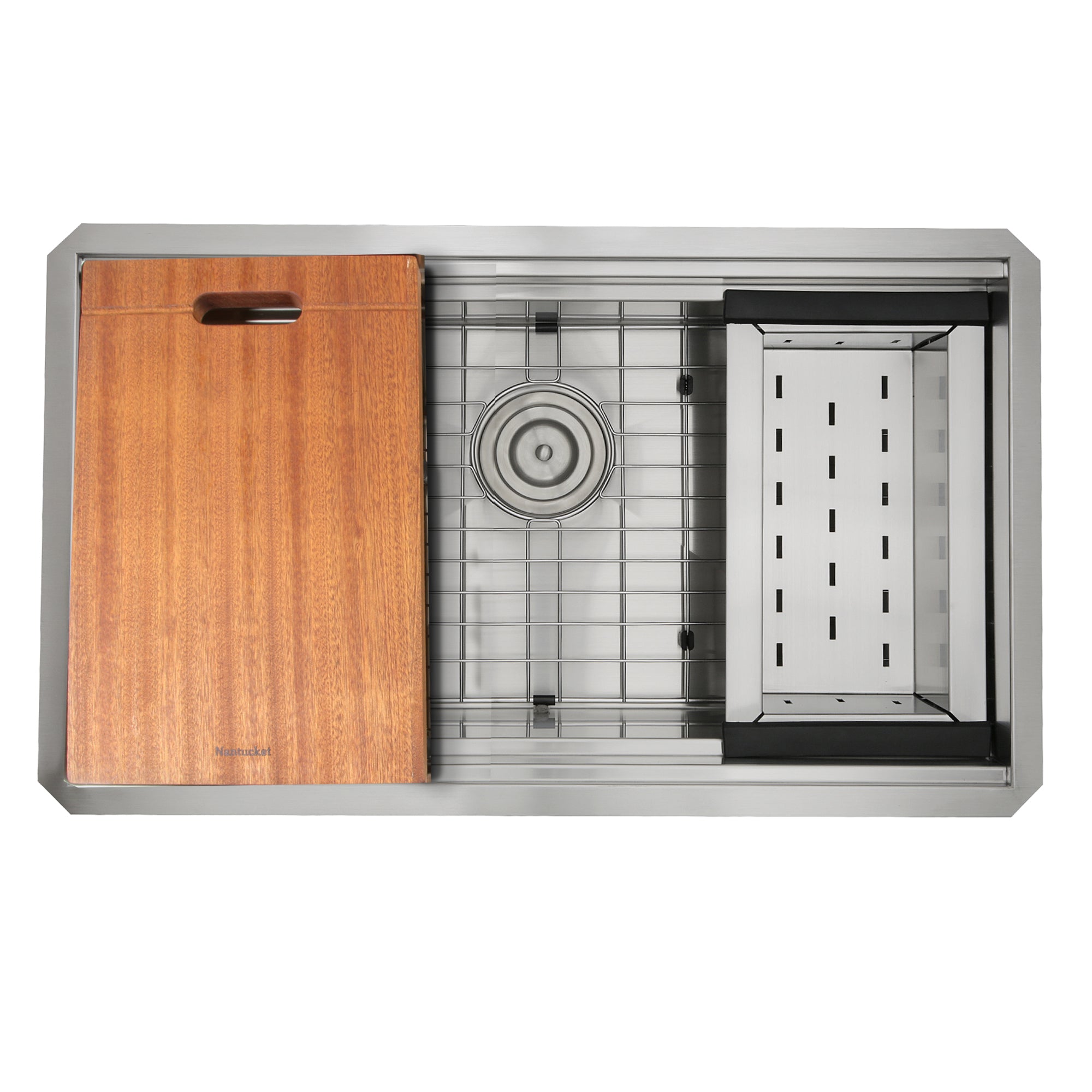 Nantucket ZR-PS-3018-16 30-inch stainless workstation sink