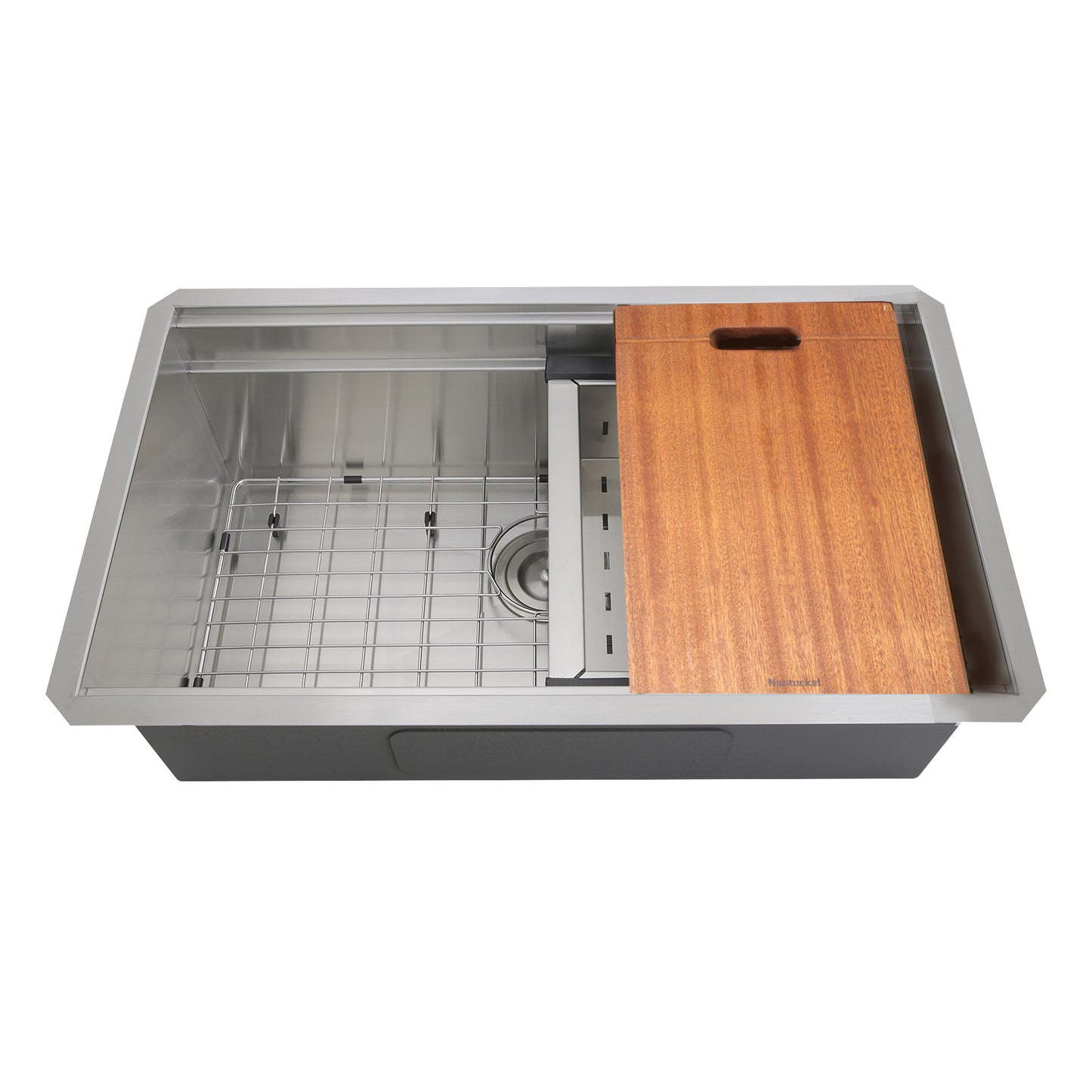 Nantucket ZR-PS-3018-16 30-inch stainless workstation sink, view 4
