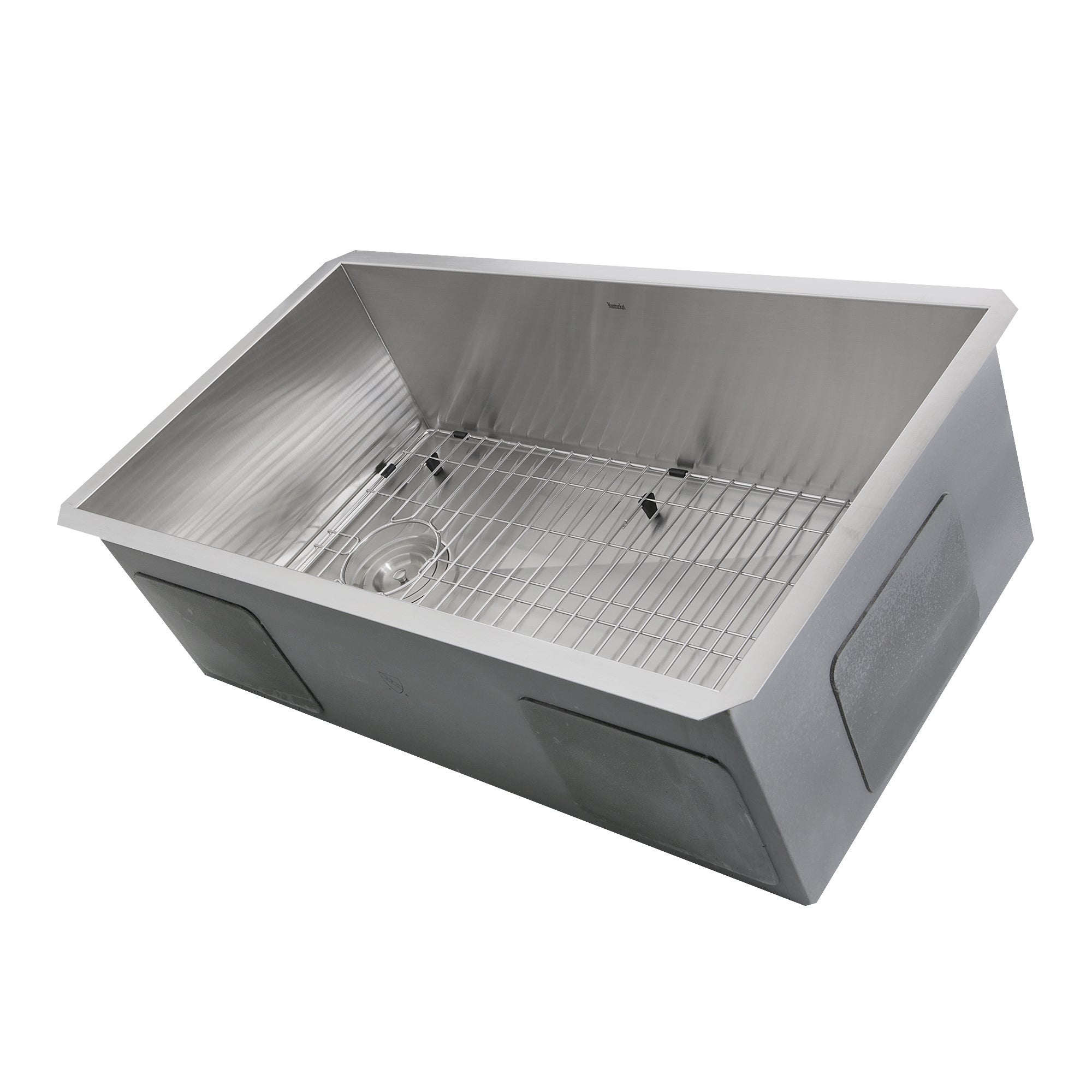 Nantucket ZR3218-OSD 32-inch Pro Series offset drain stainless steel kitchen sink, view 4