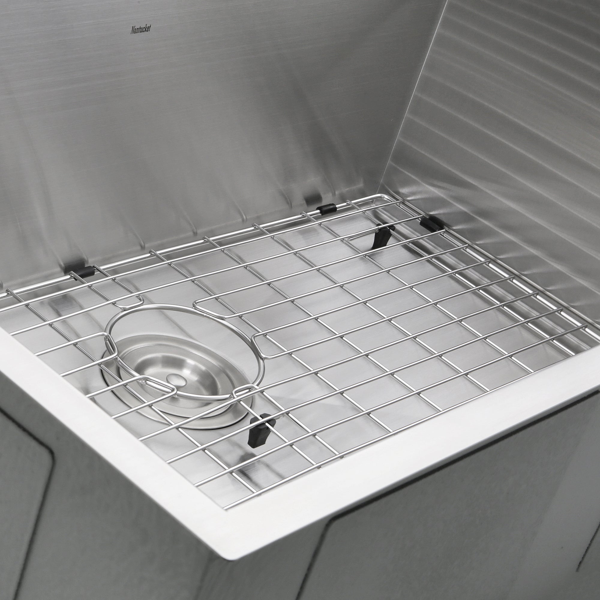 Nantucket ZR3219-16 32-inch zero radius stainless sink, view 3