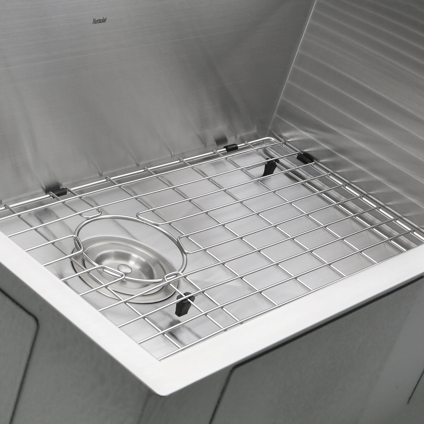 Nantucket ZR3219-16 32-inch zero radius stainless sink, view 3