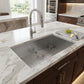 Nantucket ZR3219-16 32-inch zero radius stainless sink, installed