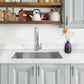 Nantucket ZR3219-16 32-inch zero radius stainless sink, installed