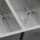 Nantucket ZR3219-OS-16 32-inch Pro Series 55/45 double bowl stainless steel kitchen sink, view 3