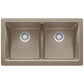 BLANCO VINTERA 33" SILGRANIT Double Bowl Farmhouse Sink