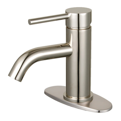 Kingston Brass LSF8223DL Concord Single-Handle Bathroom Faucet right side view in brushed nickel finish