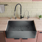 ALFI 33" Concrete Reversible Single Fireclay Farm Kitchen Sink ABCO3320SB
