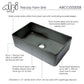 ALFI 33" Concrete Reversible Single Fireclay Farm Kitchen Sink ABCO3320SB