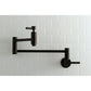 Kingston Brass KS8103DL Concord Wall Mount Pot Filler Faucet, Antique Brass wall mount design with foldable swing arms