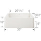 BLANCO Ikon SILGRANIT 30" Single Bowl Apron-Front Farmhouse Sink