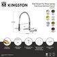 Gourmetier GS1243PL Heritage Double-Handle Wall-Mount Pre-Rinse Bridge Kitchen Faucet, Antique Brass specifications and features.