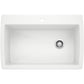 BLANCO Diamond SILGRANIT 33.5" Super Single Dual Mount Kitchen Sink