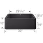 BLANCO Ikon SILGRANIT 30" Single Bowl Apron-Front Farmhouse Sink