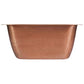 Hand-hammered antique copper finish on the Thompson Tamayo square bar sink, 1SAC