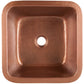 Thompson Tamayo square bar and prep sink with 7 1/2 inch deep bowl, 1SAC