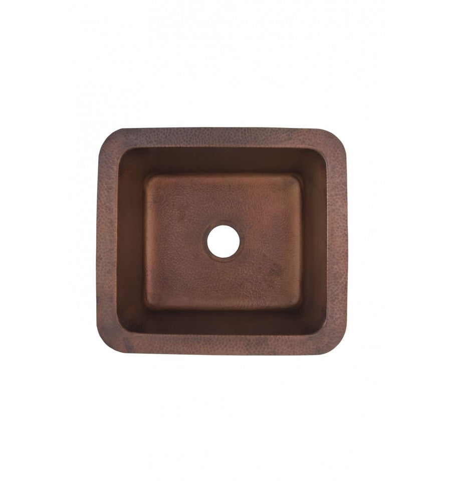 Thompson Rivera II bar and prep sink in antique copper, 21 1/2 in. x 19 1/2 in., NS25033H