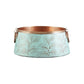 Thompson Merida 16" Hammered Rose Gold and Verde Round Bathroom Sink - BRV-19VTP