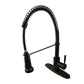 Gourametier GSY8887DL Concord Single-Handle Deck-Mount Pre-Rinse Kitchen Faucet, Brushed Brass in oil rubbed bronze finish