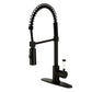 Gourmetier LS8778DPL Paris Single-Handle Deck-Mount Pre-Rinse Kitchen Faucet, Brushed Nickel