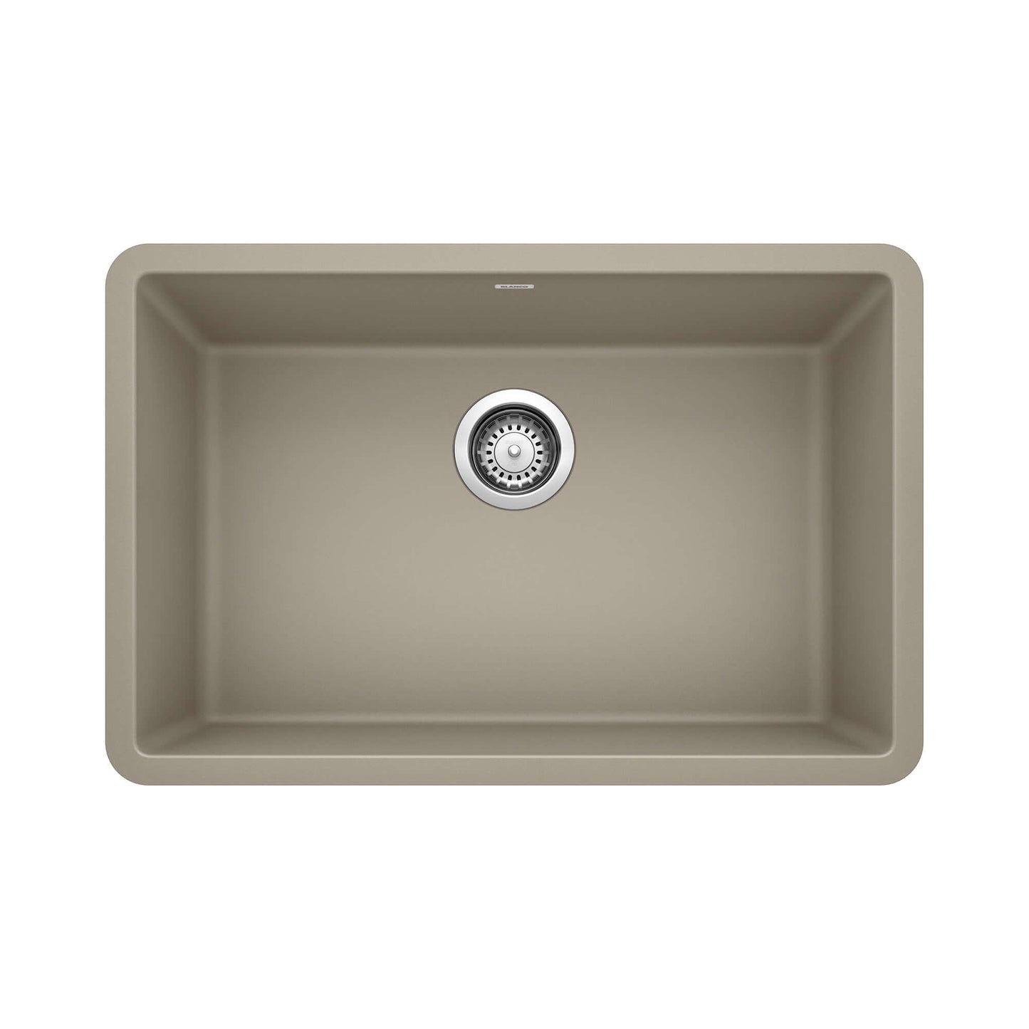 BLANCO PRECIS 27" SILGRANIT Single Bowl Undermount Sink showing spacious design and clean lines.