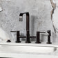 Kingston KS8257DLBS Concord Bridge Kitchen Faucet with Brass Sprayer, Brushed Brass on modern sink.