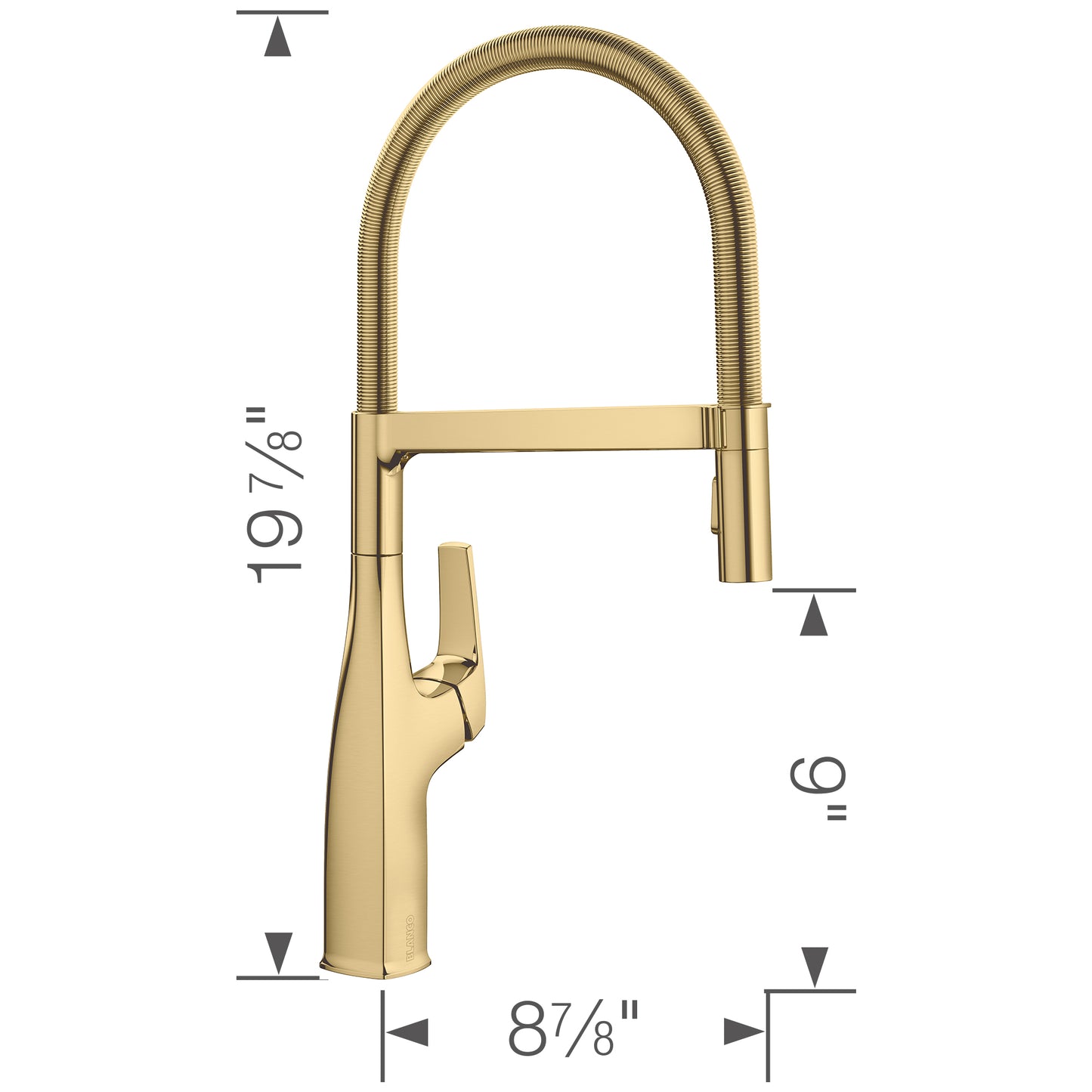 BLANCO Rivana Semi-Pro Pull-Down Dual-Spray Kitchen Faucet