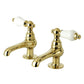 Kingston Brass CC5L8 Vintage Basin Tap Faucet with Porcelain Lever Handle