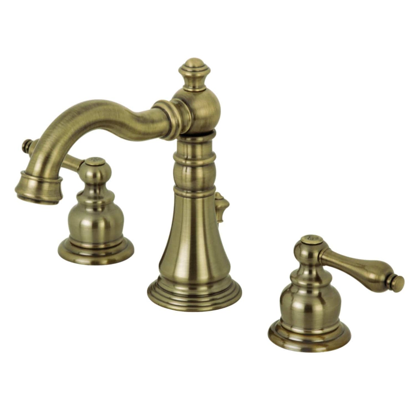 KINGSTON Brass Fauceture English Classic Widespread Bathroom Faucet - Antique Brass