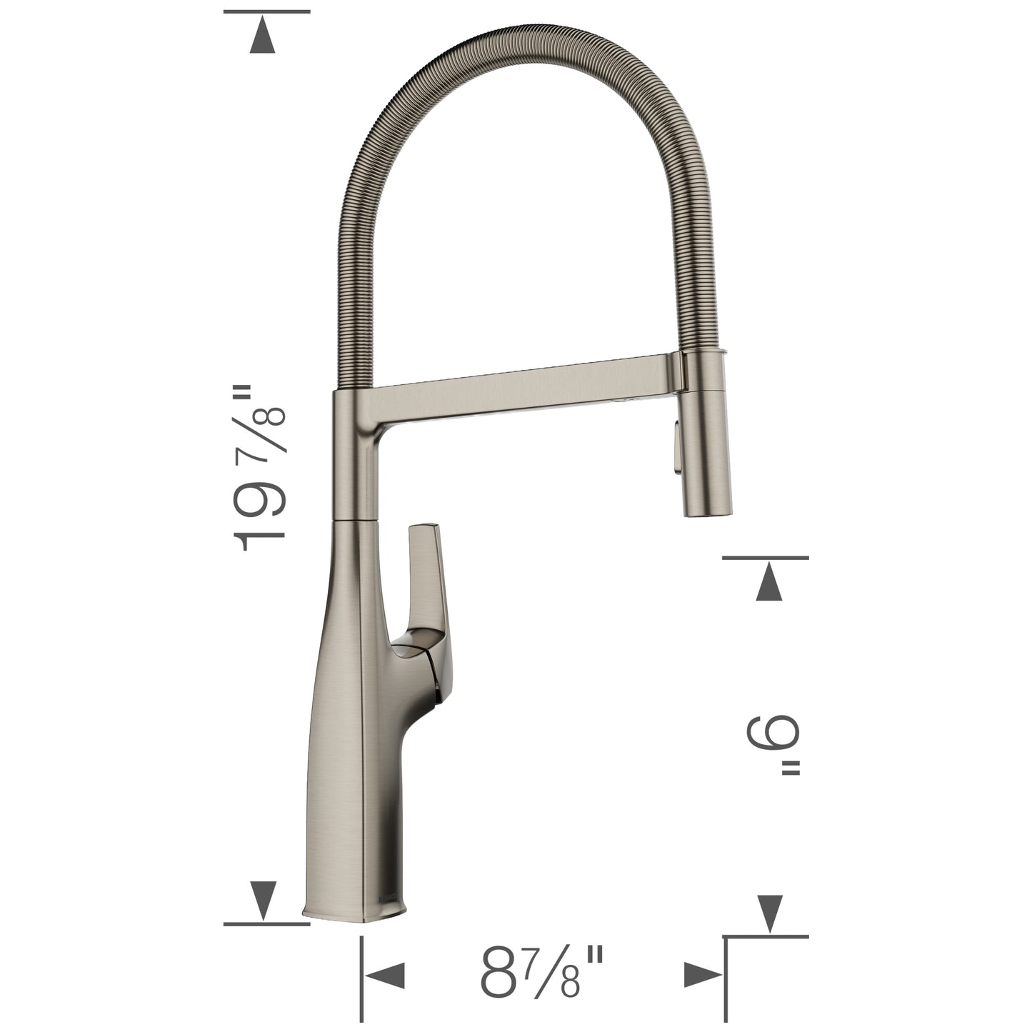 BLANCO Rivana Semi-Pro Pull-Down Dual-Spray Kitchen Faucet