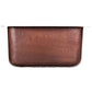 Hand-hammered aged copper finish on the Thompson Rivera square bar sink, KPU-1715BC