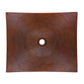 Thompson Arandas 18" Hammered Aged Copper Rectangular Bathroom Sink - NSP-BC - view 3