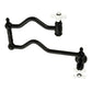 Kingston Brass KS2107PX Heritage Wall Mount Pot Filler Faucet, Brushed Brass, with foldable swing arms and black finish.