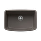 BLANCO Valea SILGRANIT 27" Single Bowl Undermount Kitchen Sink