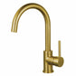 KINGSTON Brass Fauceture Concord Single Handle Vessel Faucet - Brushed Brass