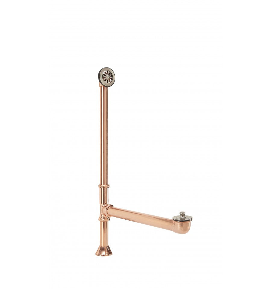 Thompson Traders rose gold and brushed nickel tub drain and overflow kit TDBTWO-TTPC