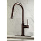 Gourmetier LS2723NYL New York Single-Handle Pull-Down Kitchen Faucet, Brushed Brass