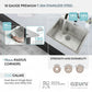 Stylish Azuni 22" Stainless Steel Dual Mount Utility Sink