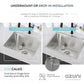 Stylish Azuni 22" Stainless Steel Dual Mount Utility Sink