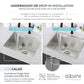 Azuni 22" Stainless Steel Dual Mount Utility Sink
