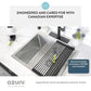 Stylish Azuni 22" Stainless Steel Dual Mount Utility Sink