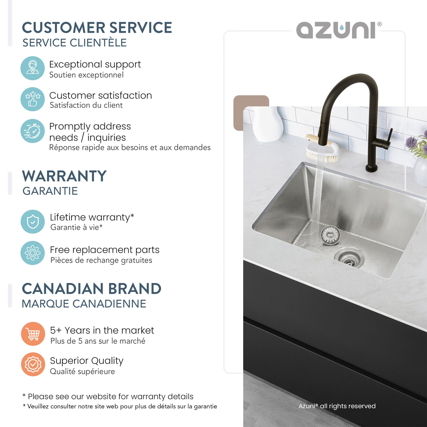 Azuni 22" Stainless Steel Dual Mount Utility Sink