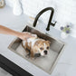 Stylish Azuni 22" Stainless Steel Dual Mount Utility Sink