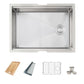 Stylish Azuni 25" Workstation Stainless Steel Undermount Sink