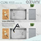 Stylish Azuni 25" Workstation Stainless Steel Undermount Sink
